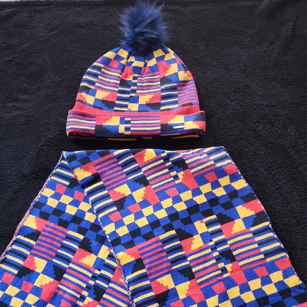 Colorful Geometric Patterned Hat